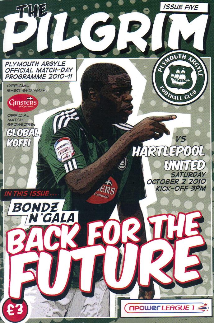 PLYMOUTH ARGYLE v HARTLEPOOL UNITED 2010/11